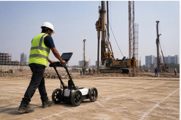 GPR SURVEY GEOTECHNICAL INVESTIGATION PILING AT JAIPUR RAJASTHAN